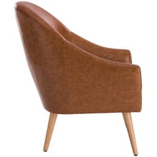 Tan Maya Faux Leather Armchair